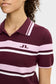 J.Lindeberg 女式 Athena 针织高尔夫 Polo 衫 - 品酒