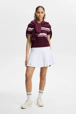 J.Lindeberg 女式 Athena 针织高尔夫 Polo 衫 - 品酒