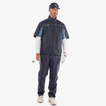 Jaket Golf Lengan Pendek Galvin Green Air - Tentera Laut/Moonlight Blue
