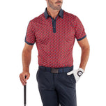 Galvin Green Maxwell Golf Shirt - Merah/Tentera Laut