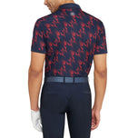 Galvin Green Miles Baju Polo Golf Bernafas - Tentera Laut/Merah