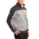 Glenmuir Douglas Quarter Zip Warna Blok Prestasi Midlayer Golf - Light Grey Marl/ Arang