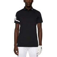 J.Lindeberg Heath Regular Fit Golf Polo Shirt - Black