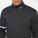 J.Lindeberg Heath Strike Golf Mid-Layer - Asphalt/Black Melange