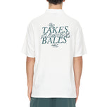 Huffer Ballsy Pique Golf Polo Shirt - kapur