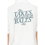 Huffer Ballsy Pique Golf Polo Shirt - kapur