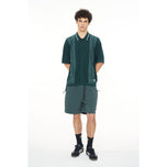 Huffer Knit Button Down Golf Shirt - Golf Green