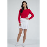 IBKUL Women's Flounce 16.5 "Golf Skort - Putih