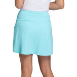IBKUL Women's Solid A-Line 17.5" Golf Skort - SeaFoam