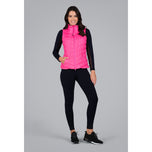IBKUL Women's Solid Golf Vest - Hot Pink