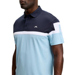 J.Lindeberg Emil Golf Polo Shirt - Forget-Me-Not