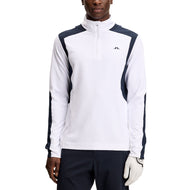 J.Lindeberg Lukas Quarter Zip Golf Mid-Layer - Puti