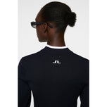 J.Lindeberg Women Anna Knitted Zip Golf Sweater - JL Navy