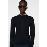 J.Lindeberg Women Anna Knitted Zip Golf Sweater - JL Navy