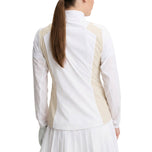 Jaket Golf Boleh Bungkus Zip Brooks Wanita J.Lindeberg - Putih