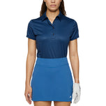 J.Lindeberg Women's Caitlyn Golf Polo Shirt - Shadow Bridge Navy