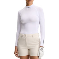 J.Lindeberg Women's Ella Compression Golf Shirt - Puti