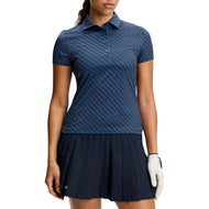 J.Lindeberg 女式 Caitlyn 高尔夫 Polo 衫 - 偏置桥海军蓝套装