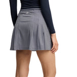 J.Lindeberg Women's Harlow Print Golf Skirt - Bridge Stack Heather Navy