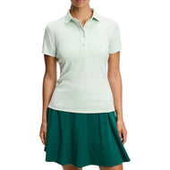 J.Lindeberg 女式 Tour Tech 高尔夫 Polo 衫 - 淡绿色