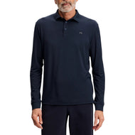 J.Lindeberg Florian Long Sleeve Golf Polo Shirt - JL Navy