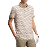 J.Lindeberg Tour Tech 印花高尔夫 Polo 衫 - Bridge Stack Brindle