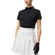 Baju Polo Golf Slim Jelajah Wanita J.Lindeberg - Hitam