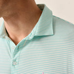 Johnnie-O Performance Mesh Polo - Dru Stripe - Sardinia
