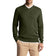 Lyle & Scott Tonal Eagle Merino Blend v Neck Knit - Cactus Green