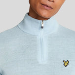 Lyle & Scott Merino Blend 1/4 Zip Knit - Club Blue