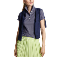 Kemeja Polo Golf Albatross Wanita Peter Millar - Tentera Laut