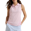 Peter Millar Women's Canterbury Tipped Sport Mesh Golf Polo Shirt - Puti/Willow