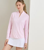 Peter Millar Women's Shadebreak Playful Petals Lightweight Sunshirt - Pearl Pink