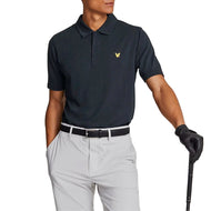 Lyle & Scott Golf Grid Polo Shirt - Madilim na Navy