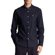 Lyle & Scott Fit Regular Fit Lightweight Oxford Shirt - Dark Navy