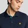 Lyle & Scott Contress Placket Golf Polo Shirt - Dark Navy/Albatross