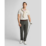 Lyle & Scott Contrast Placket Golf Polo Shirt - Pebble/Contour Pink