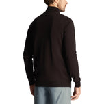 Lyle & Scott Sulam Merino Blend 1/4 Zip Knit - Jet Black