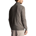 Lyle & Scott Sulam Merino Blend 1/4 Zip Knit - Mid Grey Marl