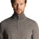 Lyle & Scott Sulam Merino Blend 1/4 Zip Knit - Mid Grey Marl
