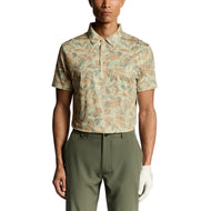 Lyle & Scott 数字花卉高尔夫 Polo 衫 - 日出黄
