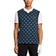 Lyle & Scott Golf V Leher Cotton Argyle Vest - Tentera Laut Gelap