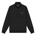 Lyle＆Scott Half Zip Windjammer高尔夫中心 - 喷气黑色