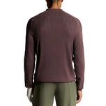 Baju Polo Golf Berkait Lyle & Scott Lengan Panjang - Berry