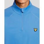 Lyle & Scott Mesh Paneled Course Golf Midlayer - Nitrogen