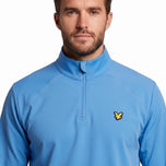 Lyle & Scott Mesh Paneled Course Golf Midlayer - Nitrogen