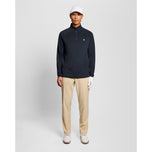 Lyle & Scott Mesh Paneled Course Golf Midlayer - Dark Navy