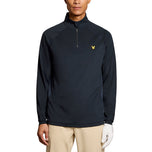 Lyle & Scott Mesh Paneled Course Golf Midlayer - Dark Navy