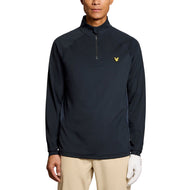 Lyle & Scott Mesh Paneled Course Golf Midlayer - Dark Navy