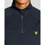 Lyle & Scott Mesh Paneled Course Golf Midlayer - Dark Navy